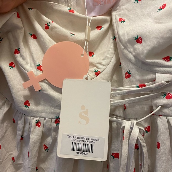 Selkie La Fraise Biltmore Jumpsuit with tags size medium - Picture 5 of 8